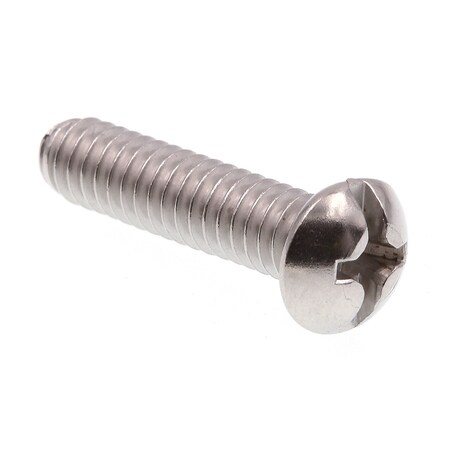Prime-Line Machine Screw, Round, Phil/Sltd Comb Drive 1/4in-20 X 1in 18-8 Stainless Steel 100PK 9005374